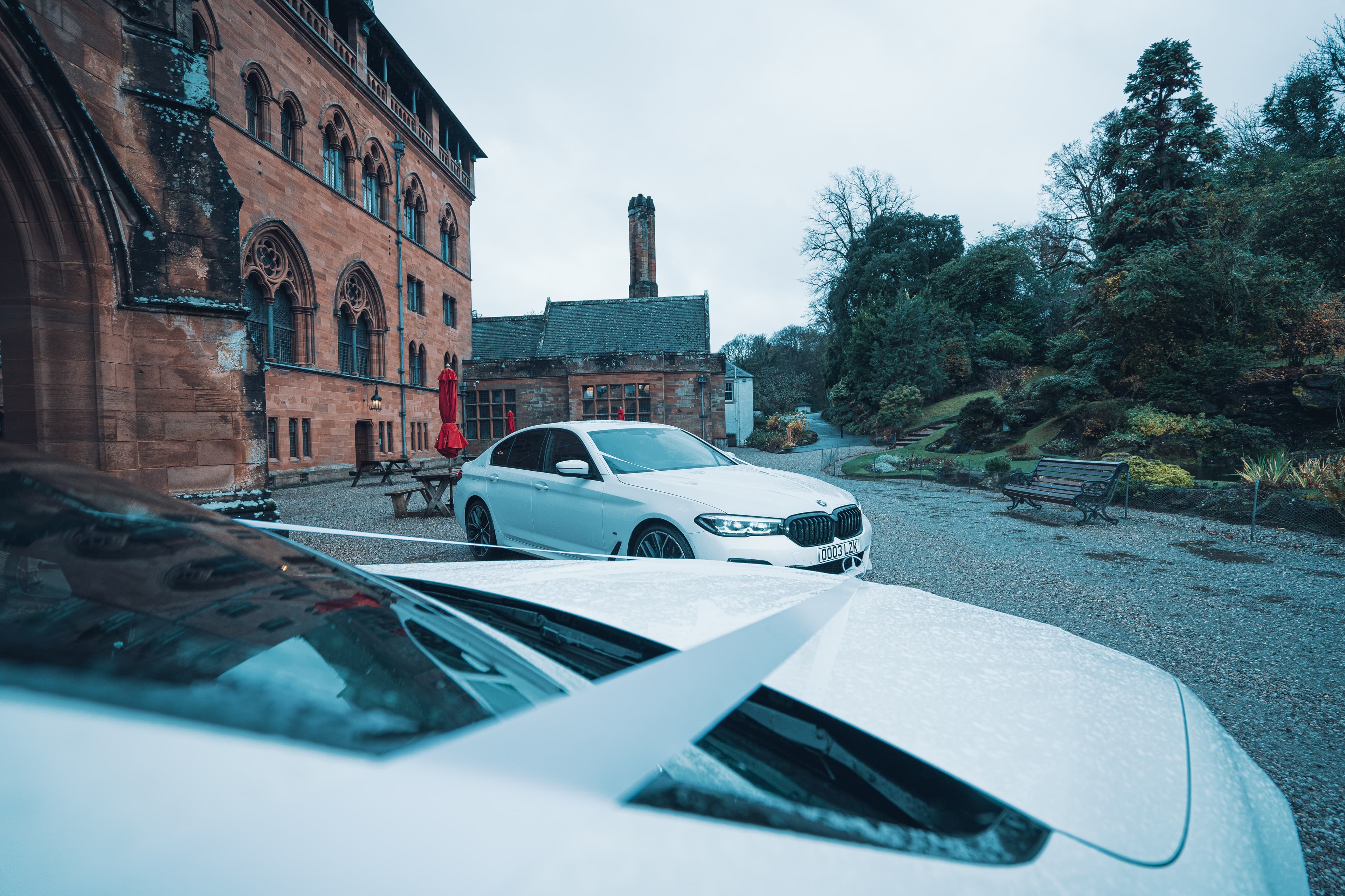 BMW 5 Series at church