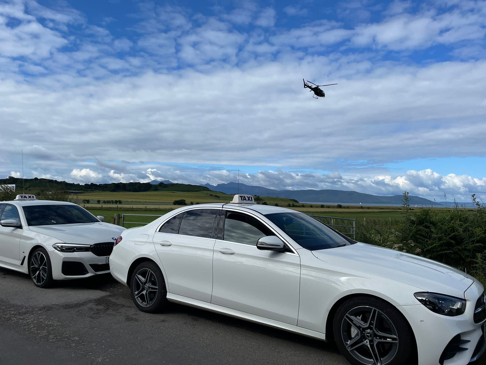 Taxis at Bute airport